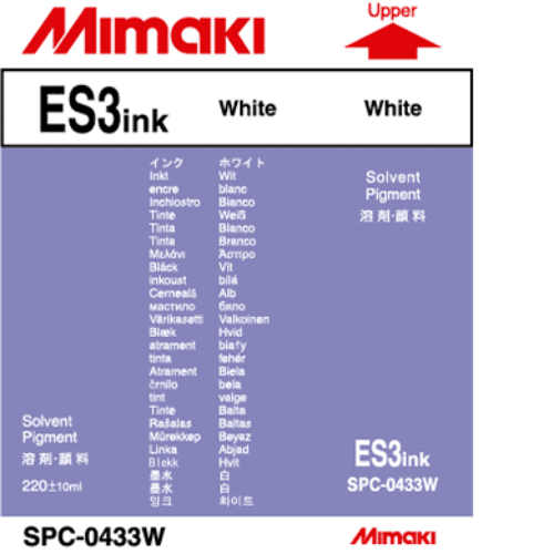 Mimaki ES3 Solvent Ink Cartridge 220ml White