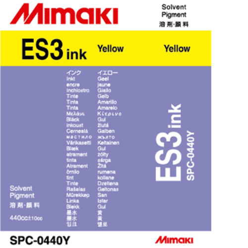 Mimaki ES3 Solvent Ink Cartridge 440ml Yellow