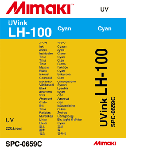 Mimaki LH-100 UV Curable Ink Cartridge 220ml Cyan