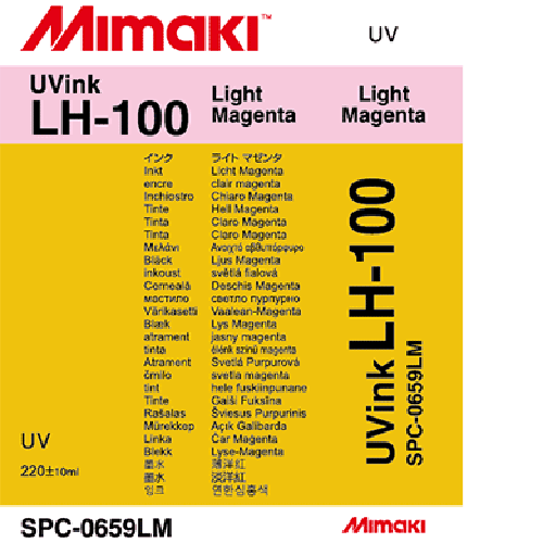 Mimaki LH-100 UV Curable Ink Cartridge 220ml Light Magenta
