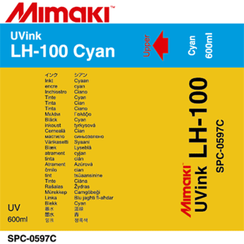 Mimaki LH-100 UV Curable Ink Pack 600ml Cyan