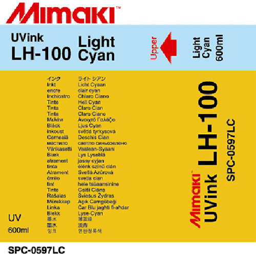 Mimaki LH-100 UV Curable Ink Pack 600ml Light Cyan