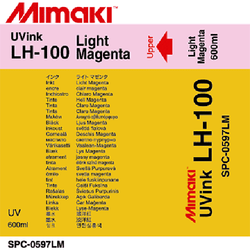 Mimaki LH-100 UV Curable Ink Pack 600ml Light Magenta