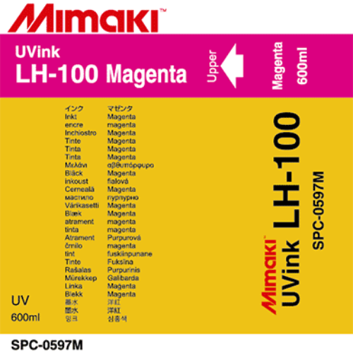 Mimaki LH-100 UV Curable Ink Pack 600ml Magenta