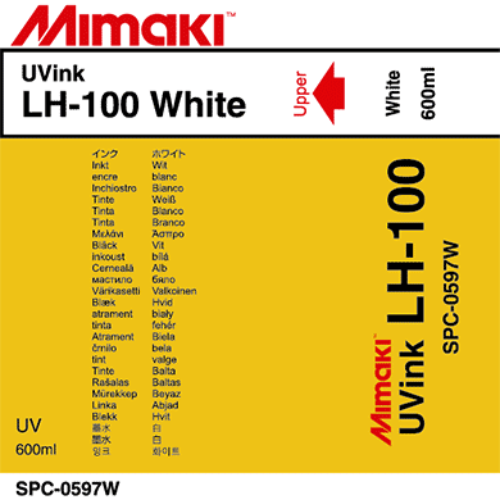 Mimaki LH-100 UV Curable Ink Pack 600ml White
