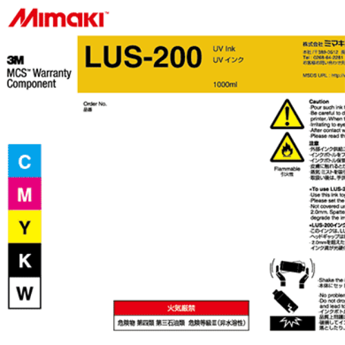 Mimaki LUS-200 UV Curable Ink Bottle 1 Liter White
