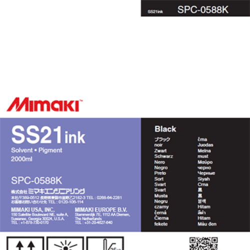 Mimaki SS21 Solvent Ink Pack 2,000ml Black