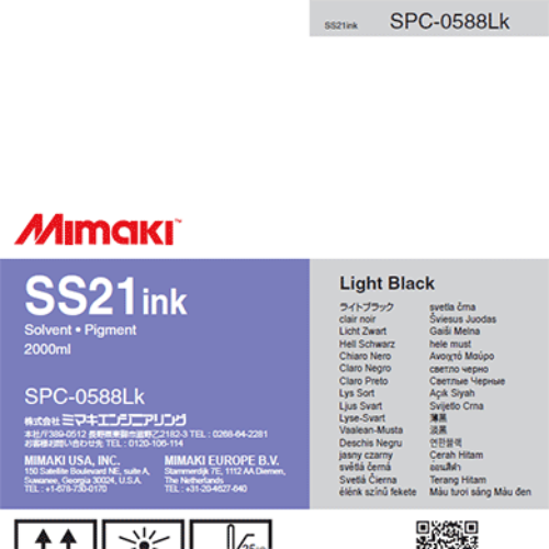 Mimaki SS21 Solvent Ink Pack 2,000ml Light Black