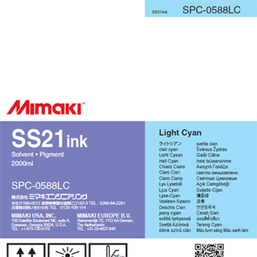 Mimaki SS21 Solvent Ink Pack 2,000ml Light Cyan