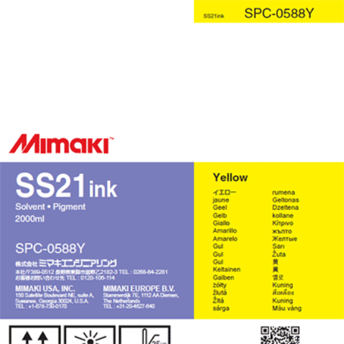 Mimaki SS21 Solvent Ink Pack 2,000ml Yellow