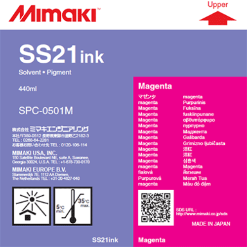 Mimaki SS21 Solvent Ink Cartridge 440ml Magenta