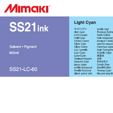 Mimaki SS21 Solvent Ink Pack 600ml Light Cyan
