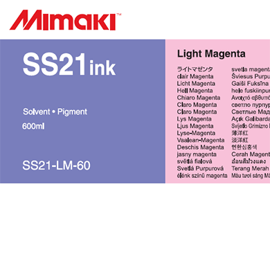 Mimaki SS21 Solvent Ink Pack 600ml Light Magenta