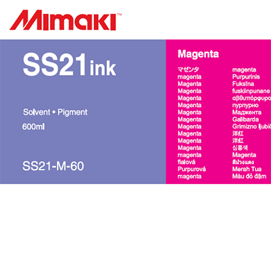 Mimaki SS21 Solvent Ink Pack 600ml Magenta