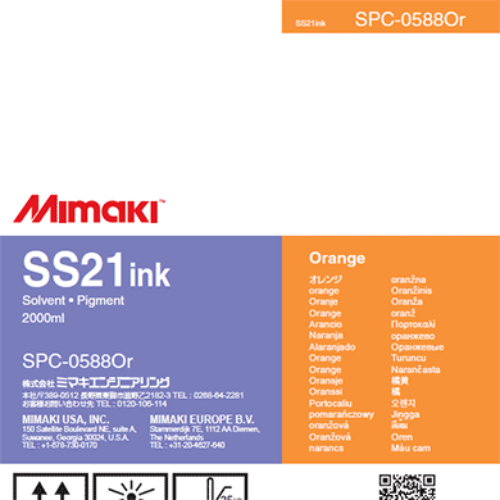 Mimaki SS21 Solvent Ink Pack 2,000ml Orange